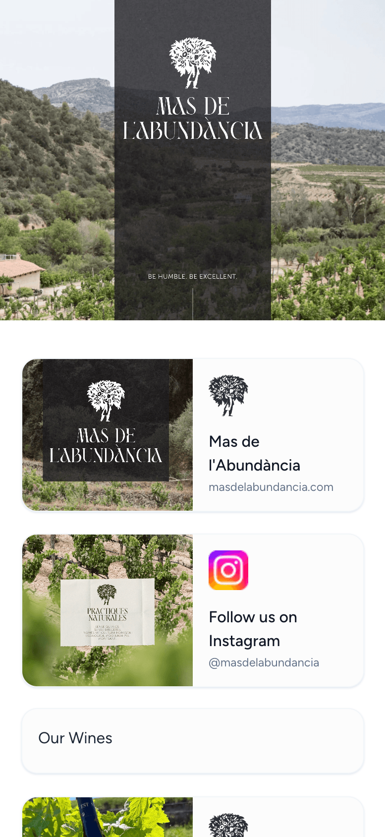 Winetraqr marketing page builder preview